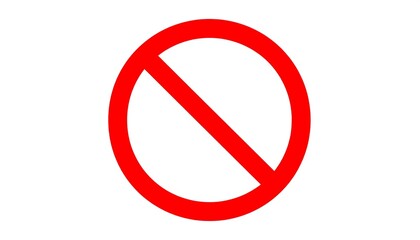Red circle with diagonal line (1)