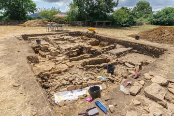 Yacimiento arqueol&oacute;gico de Lucus Asturum, Lugo de Llanera, Asturias, Espa&ntilde;a