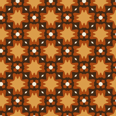 vector seamless pattern with flowers