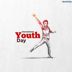 World Youth Day Poster Design – Young Generation, Empowerment, and Inspiration Concept