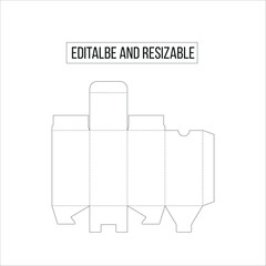 custom die cut, die, die cut, cardboard box die line, box die-line, die-line, box die line, die line template
