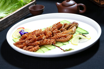 Chinese cuisine, Cantonese cuisine, braised octopus