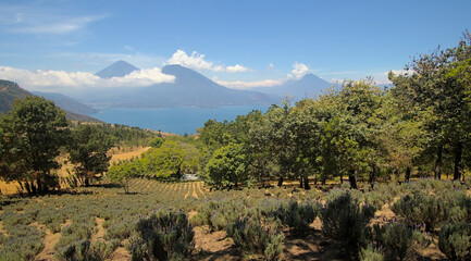 mountain landscape with blue sky
