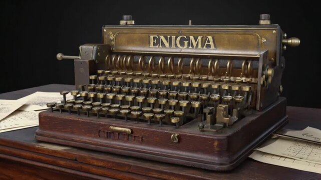 Enigma machine.