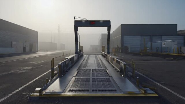 Truck scale. Weighing machine.