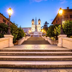 Roman Steps at dawn