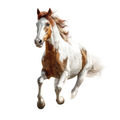 Obraz premium Horse in motion, pinto markings