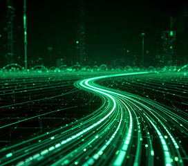 Streaming Data Dynamics on a Glowing Digital Road with AI Tech

