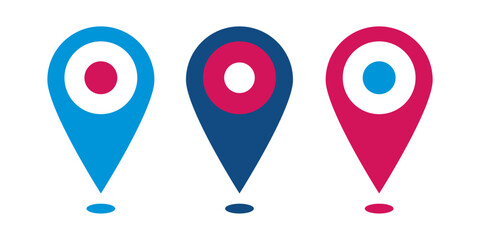 Geo tag vector icon. Geotag marker, place position symbol, gps pointer sign