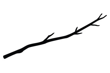 twig   vector icon silhouette
