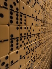domino effect background in perspective