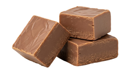 Isolated Fudge Pieces