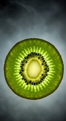 Kiwi slice with translucent green core v2