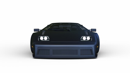 スポーツカー　3DCGレンダリング