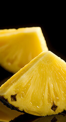 Pineapple slice with glossy surface v1