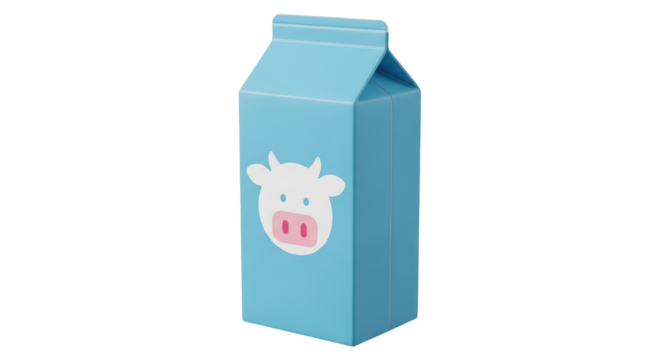 Isolated Milk Carton