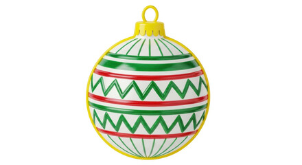 Isolated Colorful Christmas Bauble