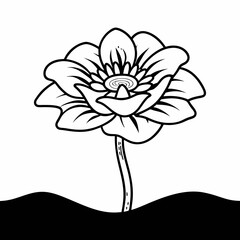 vector illustration of a flower