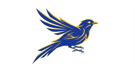 Fototapeta premium Flying bird graphic design illustration