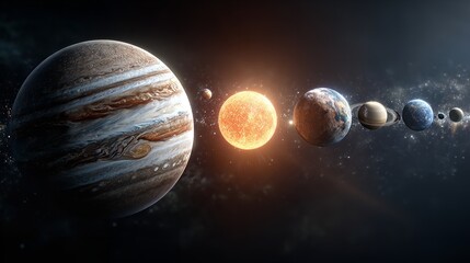 High resolution images presents creating planets

