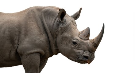 Obraz premium Rhinoceros profile closeup