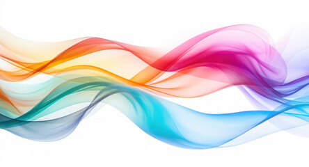 Fototapeta premium PNG Rainbow ribbons backgrounds pattern smoke.