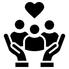 Community Support glyph icon