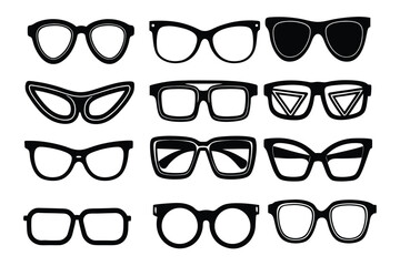 Variety Eyeglasses Collection &ndash; Stylish Optical Frame Set vector
