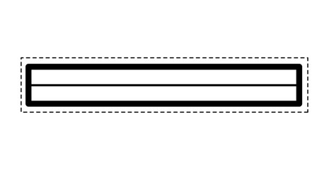 Top-stitched Jetted Pocket technical fashion illustration. Flat apparel template front view. Women, men unisex style item CAD mockup isolated on white background 