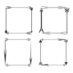 Wavy frame icon. Curved border symbol. Black line edge. Vector flat design.