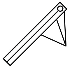 Abstract geometric combination square design