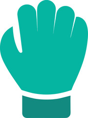 Teal boxing glove icon