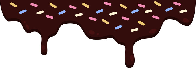 melted chocolate dripping