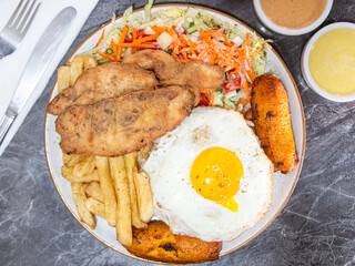 milanesa a lo pobre