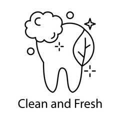 Clean and Fresh Icon. Vector Design