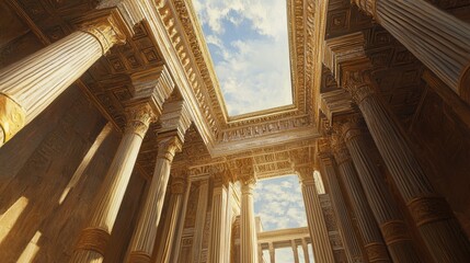 Golden Temple's Majestic Interior: A Glimpse into Architectural Grandeur