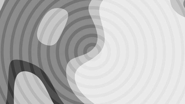 Blue Denim Warm Greys  Abstract wavy shapes morph and transform, creating a dynamic grayscale background animation loop for visuals.