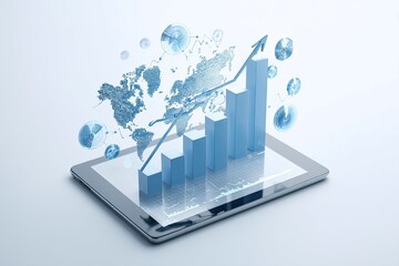 Global business growth tablet display