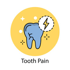 Tooth Pain Icon. Vector Design