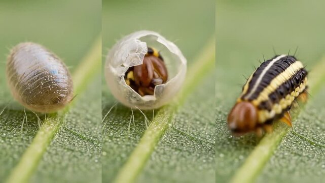 Monarch Butterfly Emerging: Chrysalis to Caterpillar Transformation