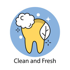 Clean and Fresh Icon. Vector Design