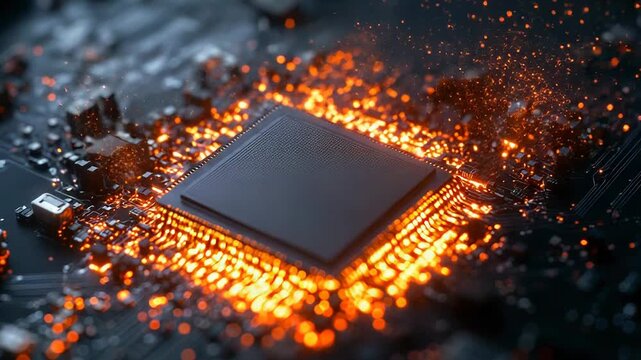 Cpu overheating with orange sparks flying out on motherboard