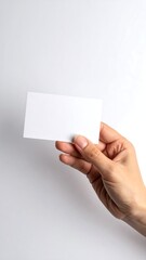 Obraz premium Hand holding blank business card