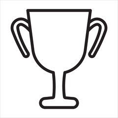 Victory icon outline vector