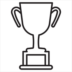 Victory icon outline vector