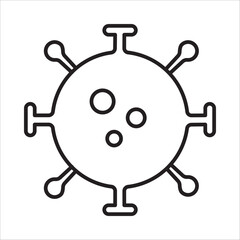 Virus icon outlinne vector