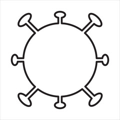 Virus icon outlinne vector