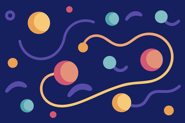 Flowing Lines and Floral Forms in Expressive Pattern