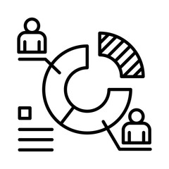 Segmentation Icon Vector Illustration Line Version