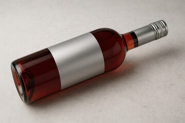 Mockup of a Wine Bottle with Blank Label